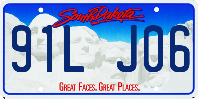 SD license plate 91LJ06