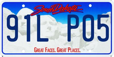 SD license plate 91LP05
