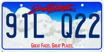 SD license plate 91LQ22