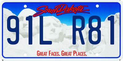 SD license plate 91LR81