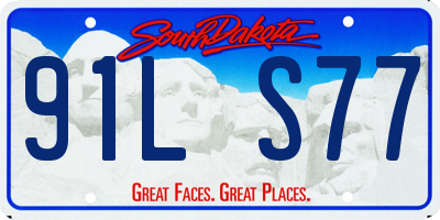 SD license plate 91LS77