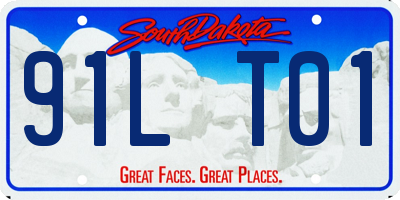 SD license plate 91LT01