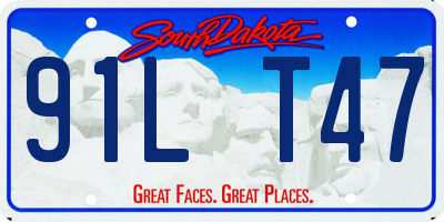 SD license plate 91LT47