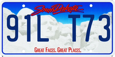 SD license plate 91LT73