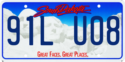 SD license plate 91LU08