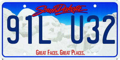 SD license plate 91LU32