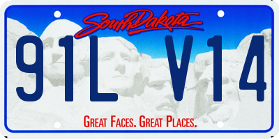 SD license plate 91LV14