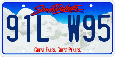 SD license plate 91LW95