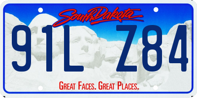 SD license plate 91LZ84