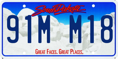 SD license plate 91MM18