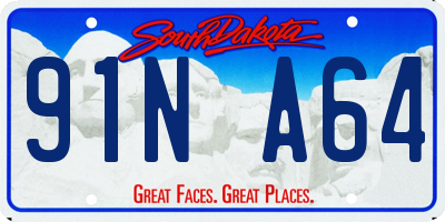 SD license plate 91NA64