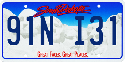 SD license plate 91NI31