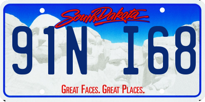 SD license plate 91NI68