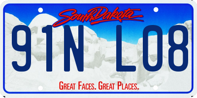 SD license plate 91NL08