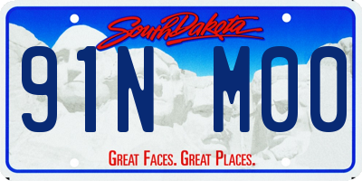 SD license plate 91NM00