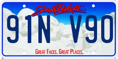 SD license plate 91NV90
