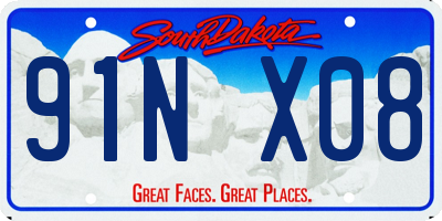SD license plate 91NX08