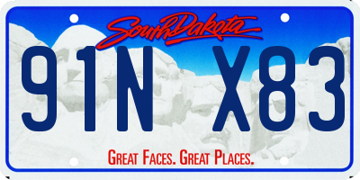 SD license plate 91NX83