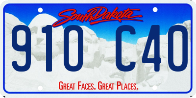 SD license plate 91OC40