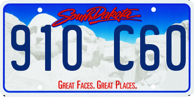 SD license plate 91OC60