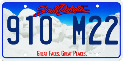 SD license plate 91OM22