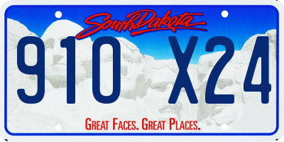 SD license plate 91OX24