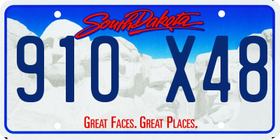 SD license plate 91OX48