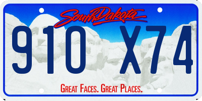 SD license plate 91OX74