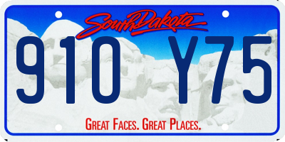 SD license plate 91OY75