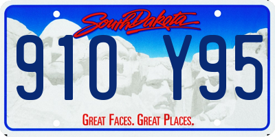SD license plate 91OY95