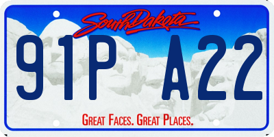 SD license plate 91PA22