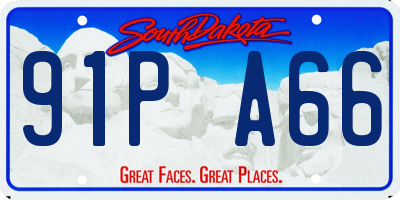 SD license plate 91PA66