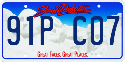 SD license plate 91PC07
