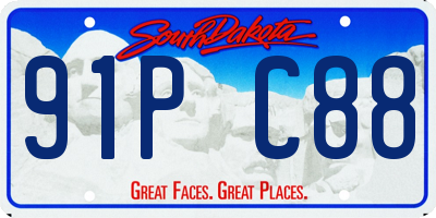 SD license plate 91PC88