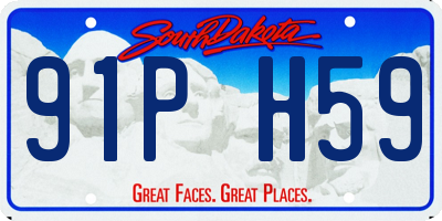 SD license plate 91PH59