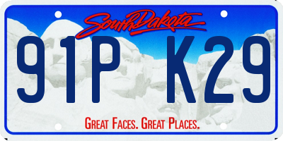 SD license plate 91PK29
