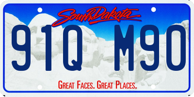 SD license plate 91QM90
