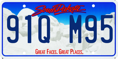 SD license plate 91QM95