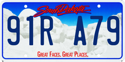 SD license plate 91RA79