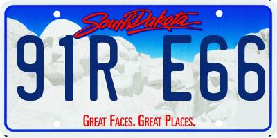 SD license plate 91RE66