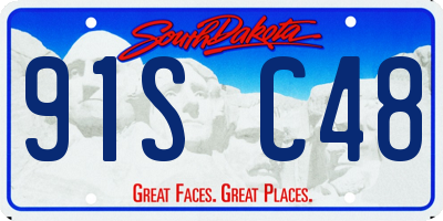 SD license plate 91SC48