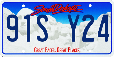 SD license plate 91SY24