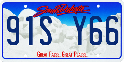 SD license plate 91SY66
