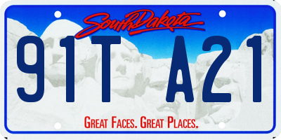 SD license plate 91TA21