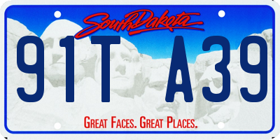 SD license plate 91TA39