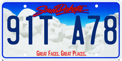 SD license plate 91TA78