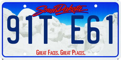 SD license plate 91TE61