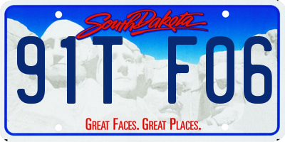 SD license plate 91TF06