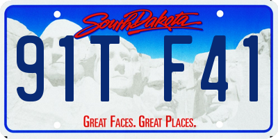 SD license plate 91TF41