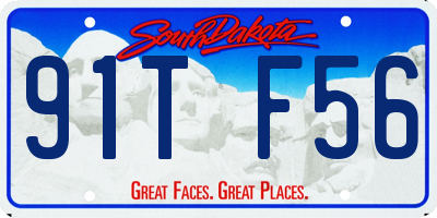 SD license plate 91TF56